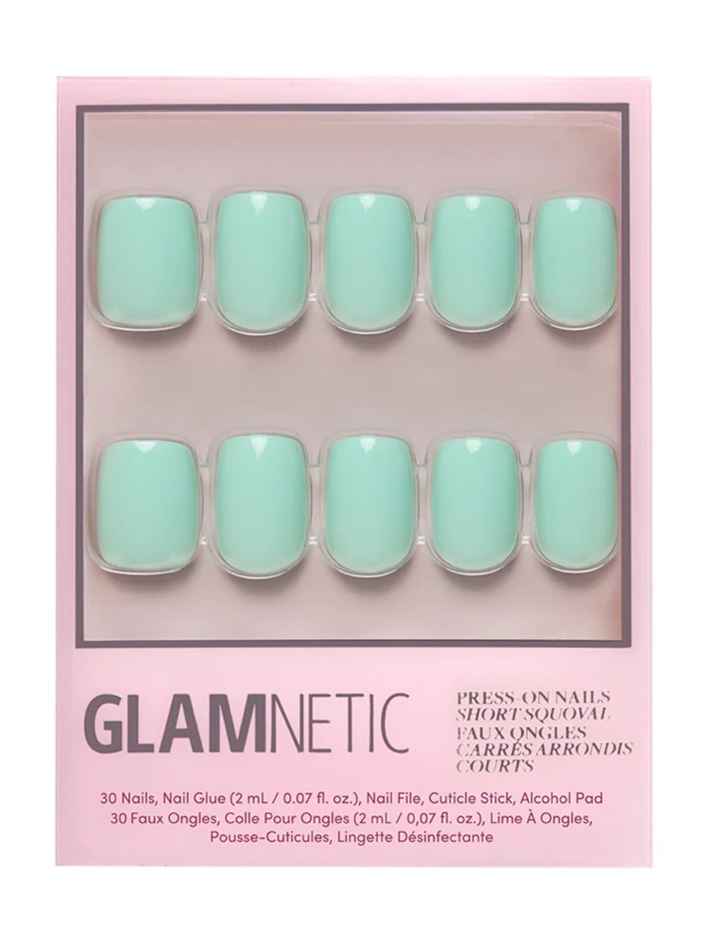 2 for $24 - Glamnetic Press On Nails - Soft Teal